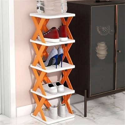Picture of New multi-functional household foldable shoe cabinet, home balcony toy foldable storage unit