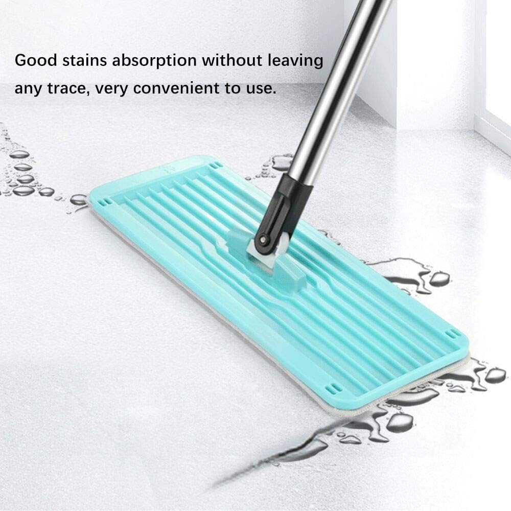 Picture of Mops - Magic Self Wringing Mop 360 Spin & Hand Wash Free Multipurpose Flat Floor Mop with 2 Washable Pads for Home Office Floor Cleaner (Flat Mop)