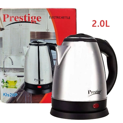 Picture of Prestige Electric Kettle - 2L - Silver and Black - Elevate Your Tea-Making Experience