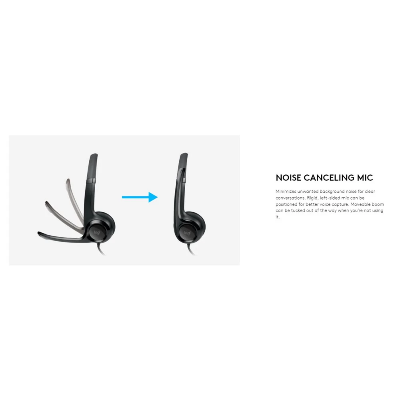 Buy Logitech H390 USB Computer Headphone Black at Best Price In Bangladesh