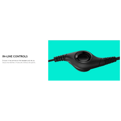 Buy Logitech H390 USB Computer Headphone Black at Best Price In Bangladesh