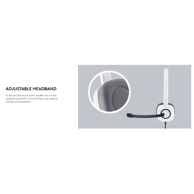 Buy Logitech H150 STEREO Headset (Two port) White at Best Price In Bangladesh