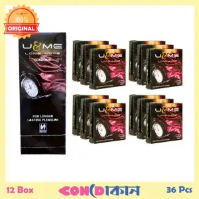 Picture of U&Me Long Love Condom with Benzocaine 12 Box (36 Pcs) -Condom