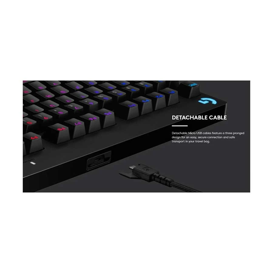 Buy Logitech Pro Wired Mechanical RGB Backlit Gaming Keyboard (GX Blue Clicky Switch)  at Best Price In Bangladesh