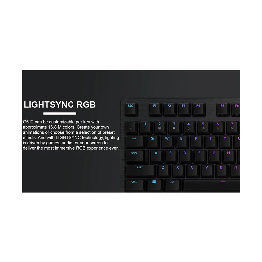 Buy Logitech G512 USB Mechanical Gaming Keyboard at Best Price In Bangladesh
