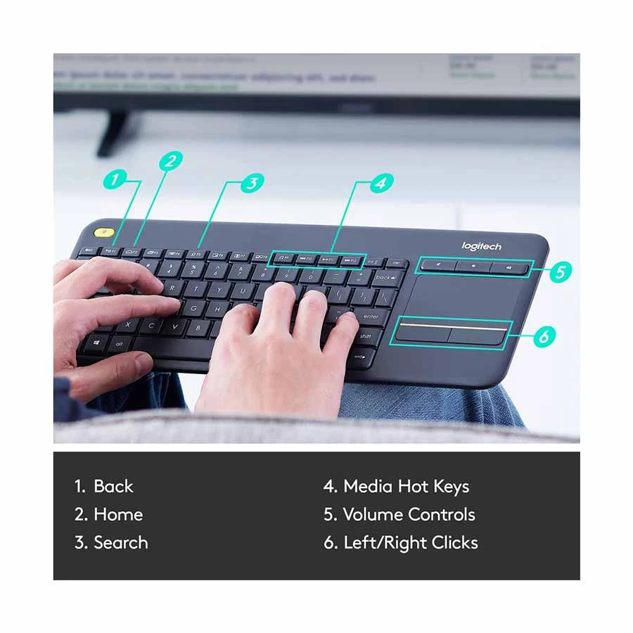 Buy Logitech Touch K400 PLUS Wireless Keyboard at Best Price In Bangladesh