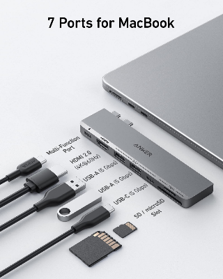Buy  Anker 547 7-in-2 USB-C Hub for MacBook at Best Price In Bangladesh