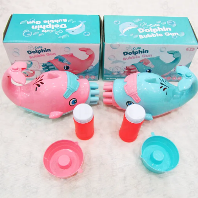 Picture of Dolphin Gatling Bubble Gun 8-Holes Electric Bubble Maker