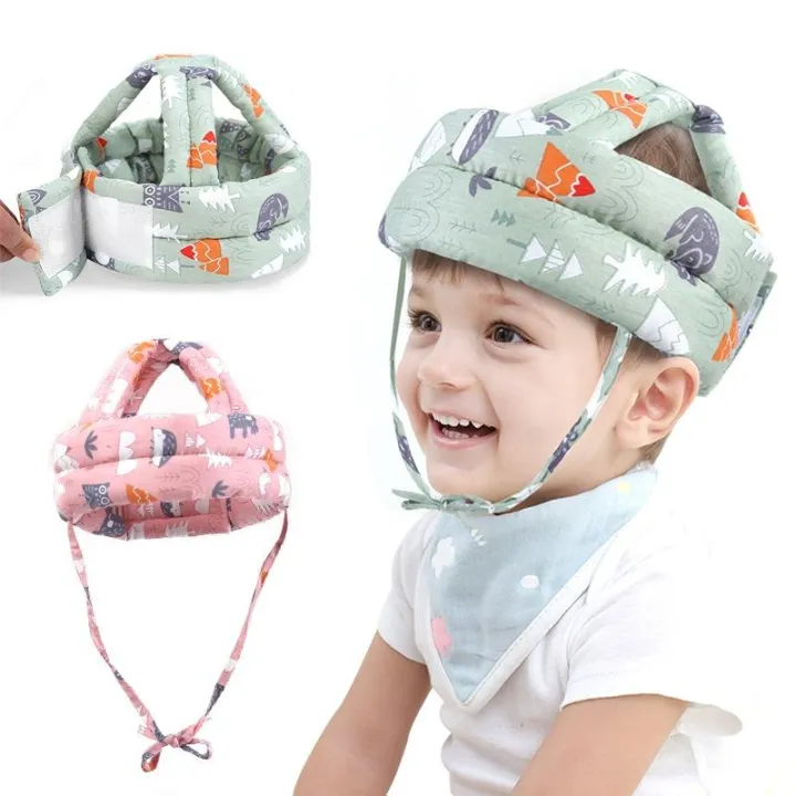 Picture of Toddler Baby Anti-Collision Safety Hat Infant Harnesses Adjustable Safety Helmet Baby Protective Hat with Strap Headguard Hatfor Baby Boys Girls Crawling, Running, Walking