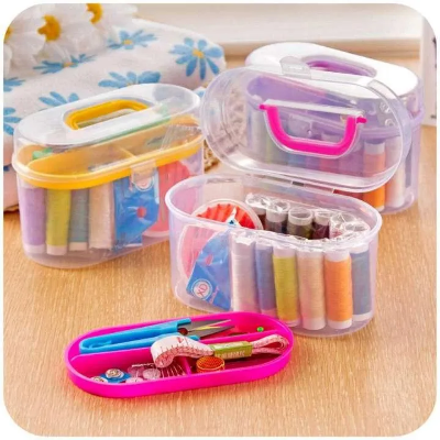 Picture of Sewing Accessories Sewing Kit Needle Box Set 10 in 1 Household Sewing Tools Portable Sewing Kit Portable Sewing Box Kitting Needle Quilting Thread Stitching Embroidery Craft Sewing Tools Supplies
