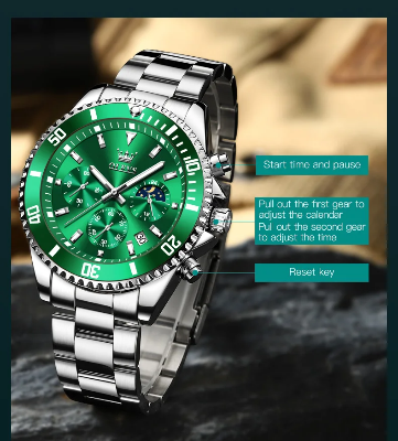 Buy  ORIGINAL GREEN OLEVS Watch - UT-527  at best price In Bangladesh