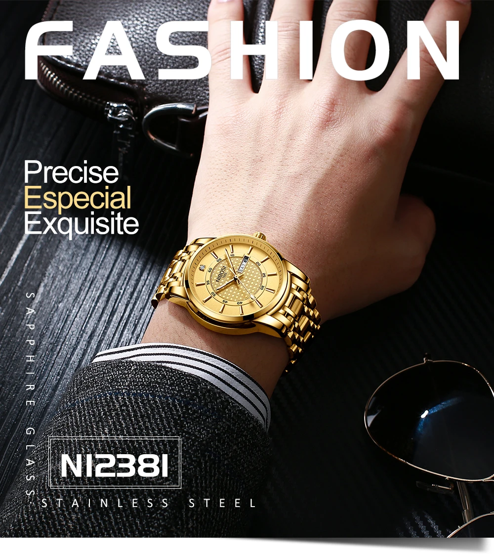 Buy  NIBOSI Gold® Aqua-XR Watch - UT-530   at best price In Bangladesh