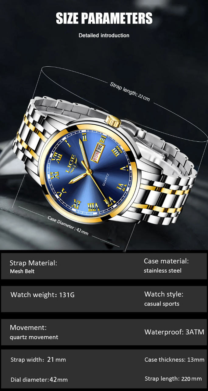 Buy LIGEX® - Asteron STEEL Watch - UT-534  at best price In Bangladesh
