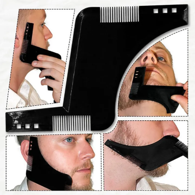 Picture of Practical Double Sided Men Beard Shaping Styling Template Hair Beard Trim Comb 1pcs