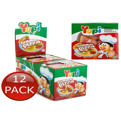 Picture of Yupi Gummy Pizza 12 Pcs Each 14gm - 168 gm pack
