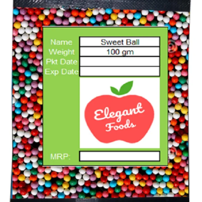 Picture of Small Size Multicolour Sweet Balls 100Gm