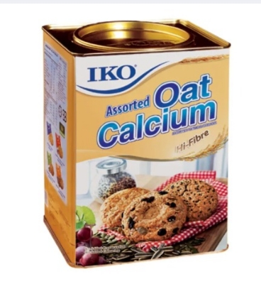 Picture of Iko Assorted Oat Calcium Sugar free Biscuite- 700gm Tin -Malaysia