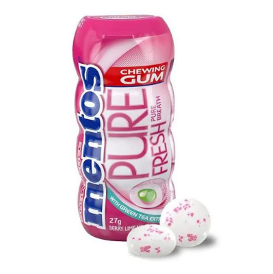 Picture of Mentos Pure Fresh Berry Lime Mint Pocket Bottle 29Gm Sugarr Free