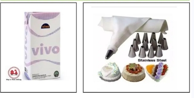 Picture of Vivo Whipped Cream & 15 Piece Cake Decorating Set