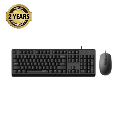 Buy Rapoo X130 PRO Wired Keyboard And Mouse Combo  at Best Price In Bangladesh