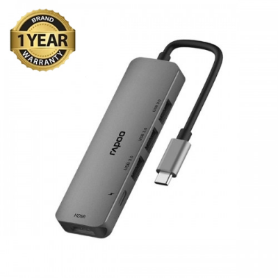 Buy Rapoo XD100C Multifunction 5-in-1 USB Type-C Hub  at Best Price In Bangladesh