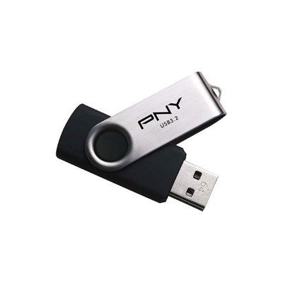 Buy   PNY Turbo Attache R 64GB USB 3.2 Gen 1 Black-Silver Pen Drive   at Best Price In Bangladesh