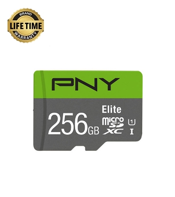 Picture of PNY Elite Class 10 U1 256GB microSD Memory Card