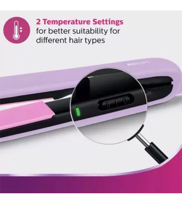 Philips BHS393/40 Straightener with Silk Protect Technology Suitable For All Hair Types Lavender at Best Price in Bangladesh