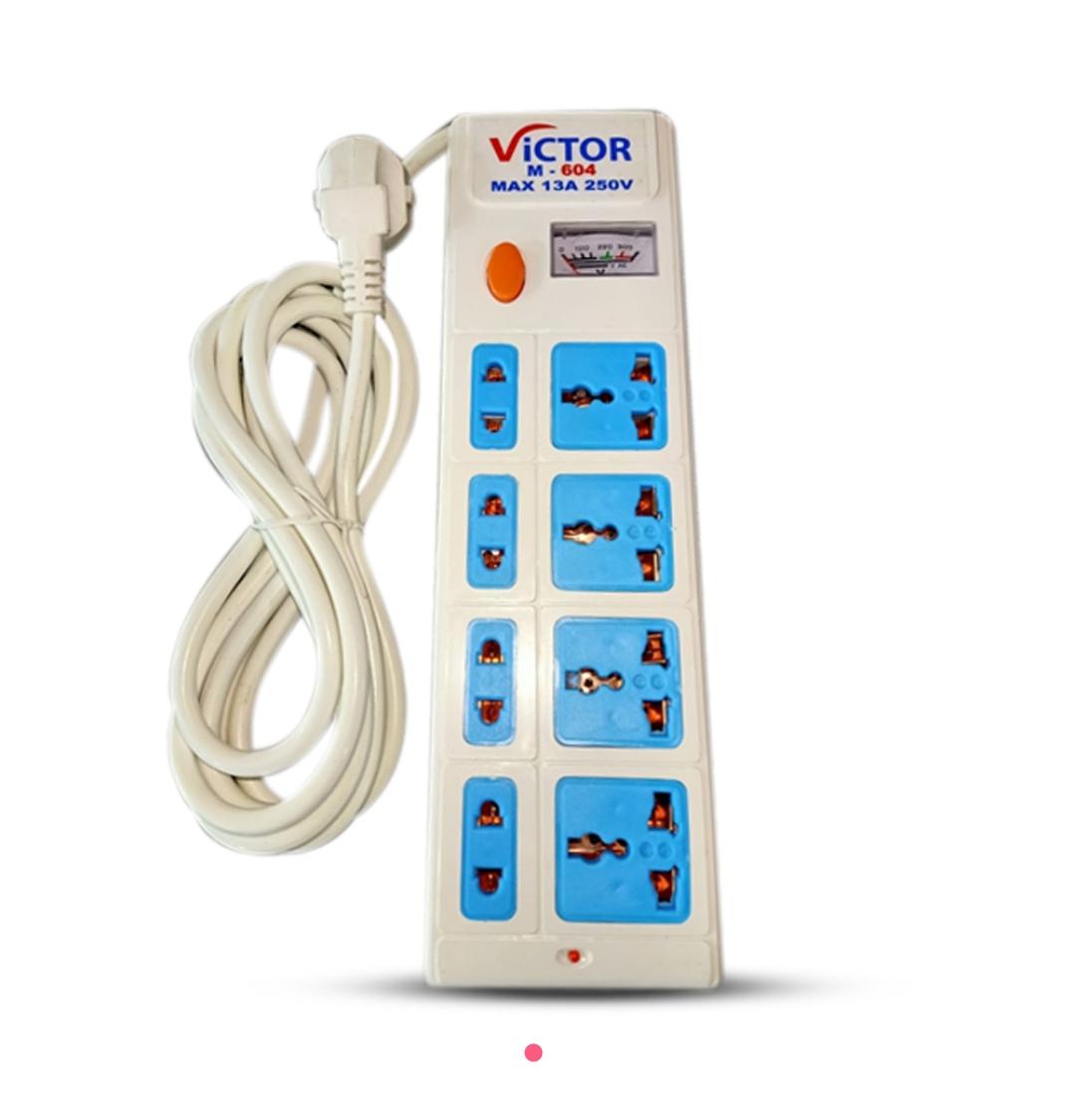 Picture of M-604 Heavy  Duty Multiplug  8 pints with 3 Mtr Cable 