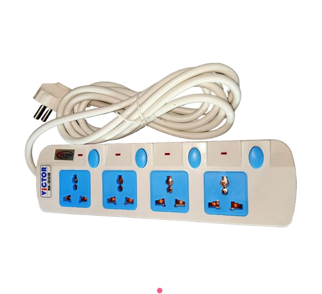 Buy   M-908 Heavy Duty Multiplug 2 pints with 5 Mtr Cable  Online in Bangladesh at Best Prices 