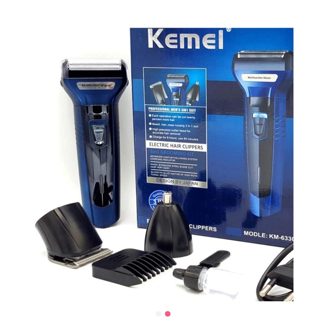 Buy Kemei 3 in 1 Electronic Hair Clipper Grooming kit Trimmer for Men .KM-6330r Online in Bangladesh at Best Prices 