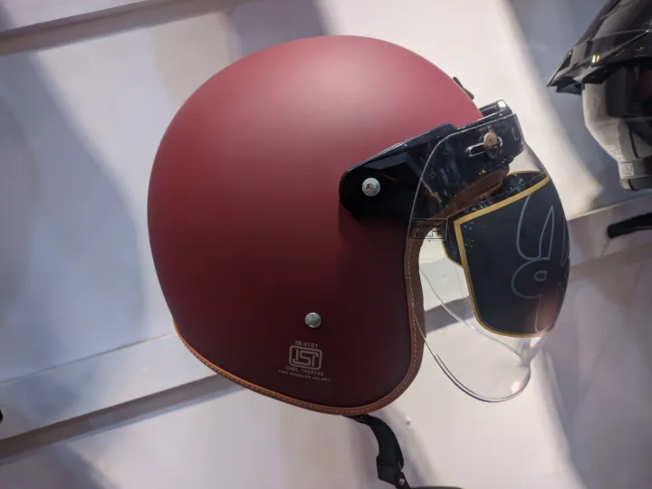 Buy AXZOR Mat Red Half Face Bike Helmet at Best Price in Bangladesh