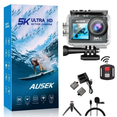 Buy Ausek AT-M40R 5K Waterproof Action Camera (Combo)   at best price In Bangladesh