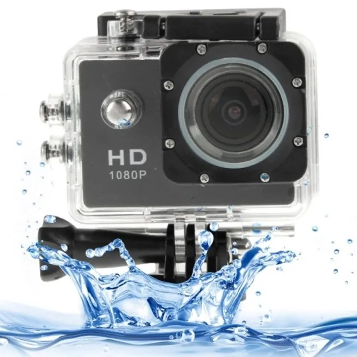 Buy Full HD 1080P Waterproof Sports Action Camera 12MP - Black.   at best price In Bangladesh