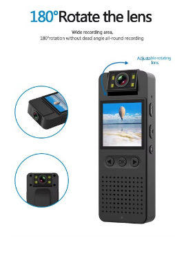 Buy CS06 Mini Body Camera 1080P HD Sports Camera WiFi Hotspot Screen Display with IR Night Vision Wireless Recorder Video Camera   at best price In Bangladesh