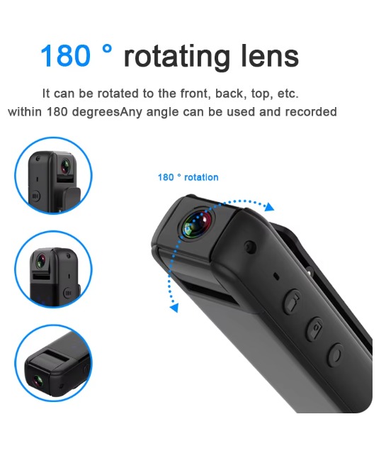 Buy CS05 Mini Cameras HD 1080P Sport Cameras Motion Activated Camera for Cars Night Vision Wearable Camcorder Back Clip Long Working   at best price In Bangladesh