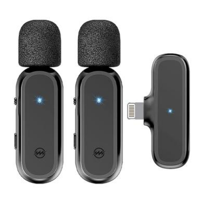 Buy K61 Wireless Lavalier Microphone, Dual Microphone for Plug & Play Noise Reduction for type C   at best price In Bangladesh