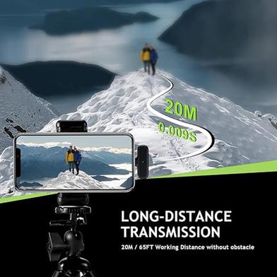 Buy K61 Wireless Lavalier Microphone, Dual Microphone for Plug & Play Noise Reduction for type C   at best price In Bangladesh