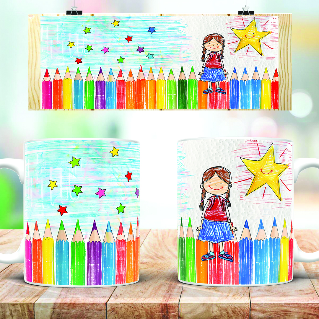 Happy Drawing Kids Mug, Gift For Kids, Kids Gift, Kids Birthday Gift