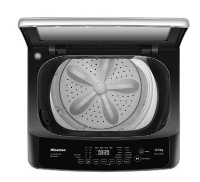 Buy Hisense 10.5KG Inverter Top Loading Washing Machine (WT5J1013DT) Online at Best Price in Bangladesh