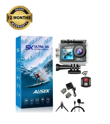 Picture of Ausek AT-M40R 5K Waterproof Action Camera (Combo)