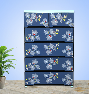 Buy Supreme Wardrobe Double 5D Dhalia Aqua Online at Best Price