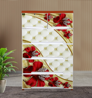 Buy Wardrobe HD Print Double 5D Golden Rose TEL at Best Price In Bangladesh