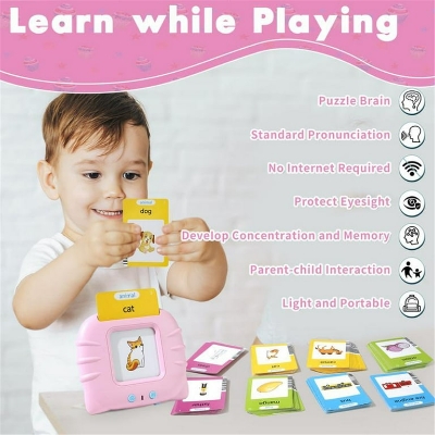 Picture of Talking Flash Cards (English), Learning Sensory Toys, 224 Sight Words Speech Therapy Kids Toys Beginner, Birthday Gift for Little Boys and Girls (Best Price Challenge)