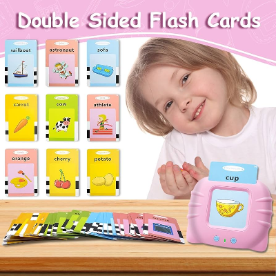 Picture of Talking Flash Cards (English), Learning Sensory Toys, 224 Sight Words Speech Therapy Kids Toys Beginner, Birthday Gift for Little Boys and Girls (Best Price Challenge)