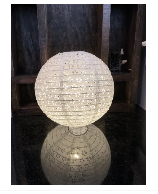 Buy Ceiling hanging light, round Paper Lantern. hanging paper lantern lights. High quality White Hollow 35 inch at Best Prices in Bangladesh