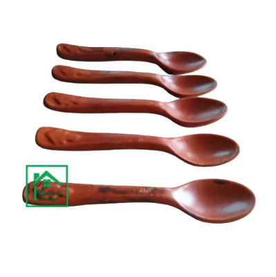 Buy Clay tea spoon clay soup spoon set pottery spoons set, clay spoons set, clay tea and coffee spoons, Tea Spoon Set of 6 pics Orange clay & color at Best Prices in Bangladesh