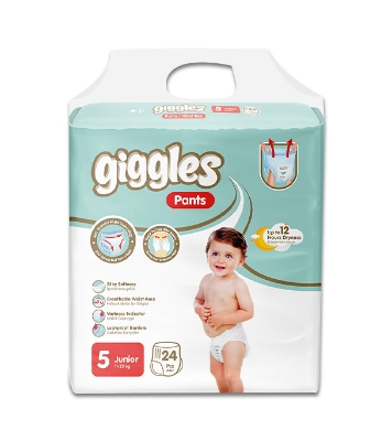 Picture of Giggles Baby Pants 11-25 Kg  Junior 24 Pcs