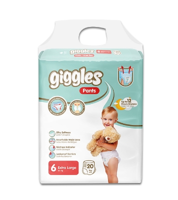 Picture of Giggles Baby Pants 15+ Kg  XL 20 Pcs