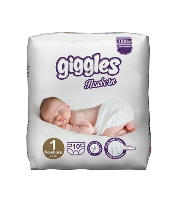 Picture of Giggles Standard Pack 2-5Kg (Newborn) 10Pcs